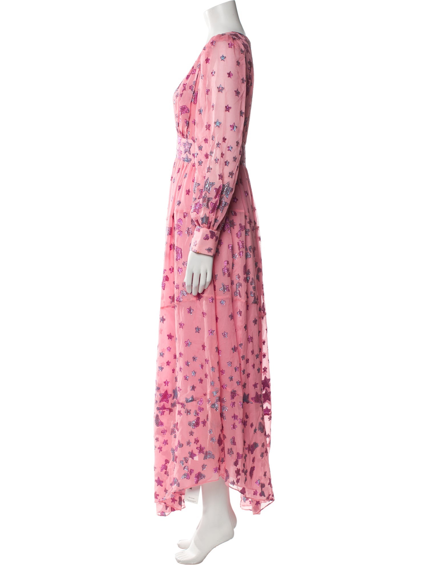LoveShackFancy Silk Long Dress