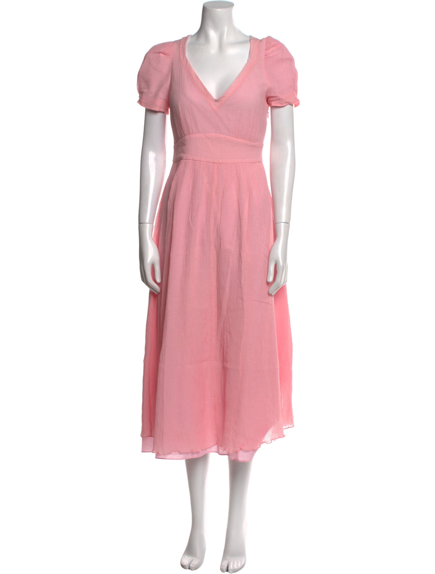 LoveShackFancy V-Neck Long Dress