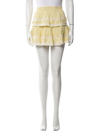 LoveShackFancy Lace Pattern Mini Skirt