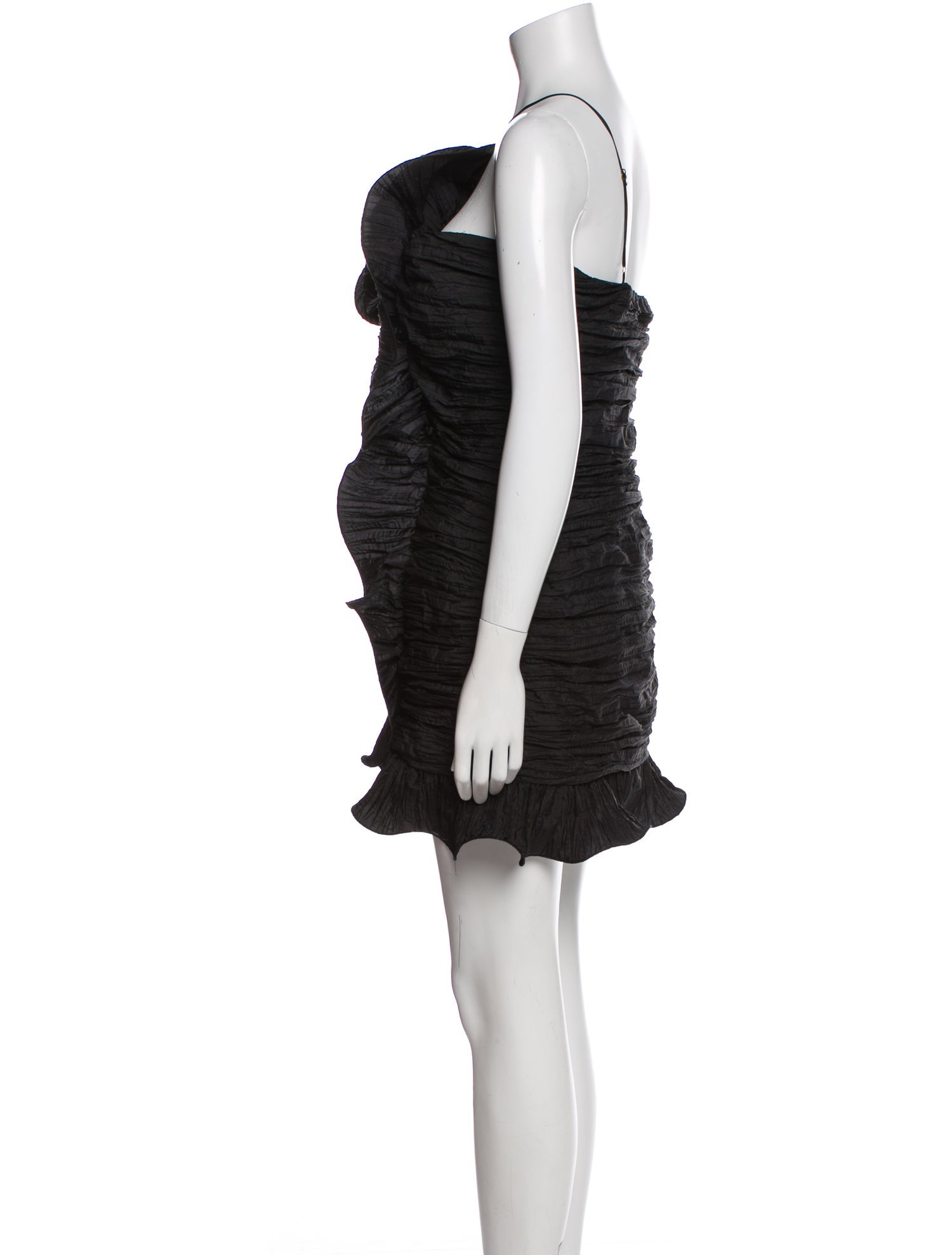 LoveShackFancy One-Shoulder Mini Dress