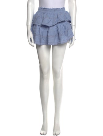 LoveShackFancy Ruffle Embellishment Mini Skirt