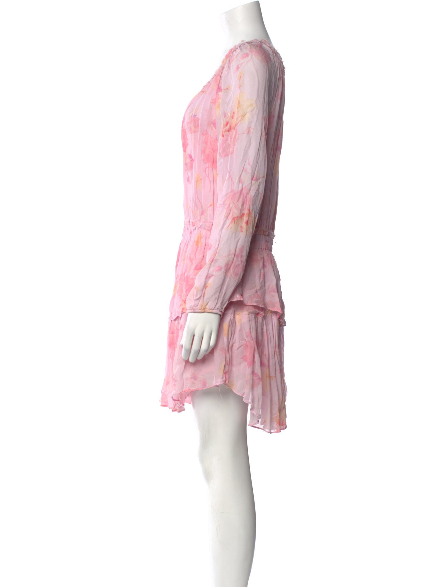 LoveShackFancy Tie-Dye Print Mini Dress