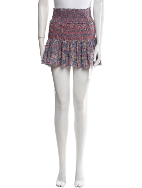 LoveShackFancy Printed Mini Skirt