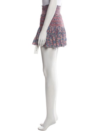 LoveShackFancy Printed Mini Skirt
