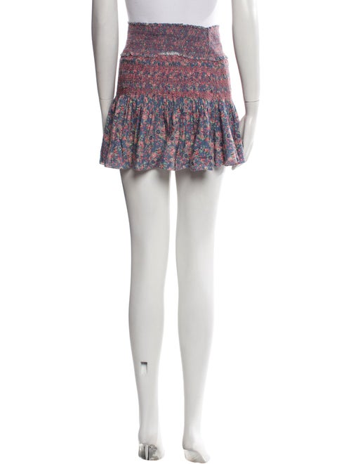 LoveShackFancy Printed Mini Skirt