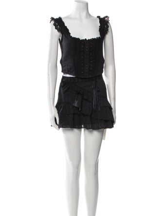 LoveShackFancy Ruffle Embellishment Skirt Set