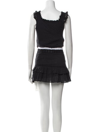 LoveShackFancy Ruffle Embellishment Skirt Set