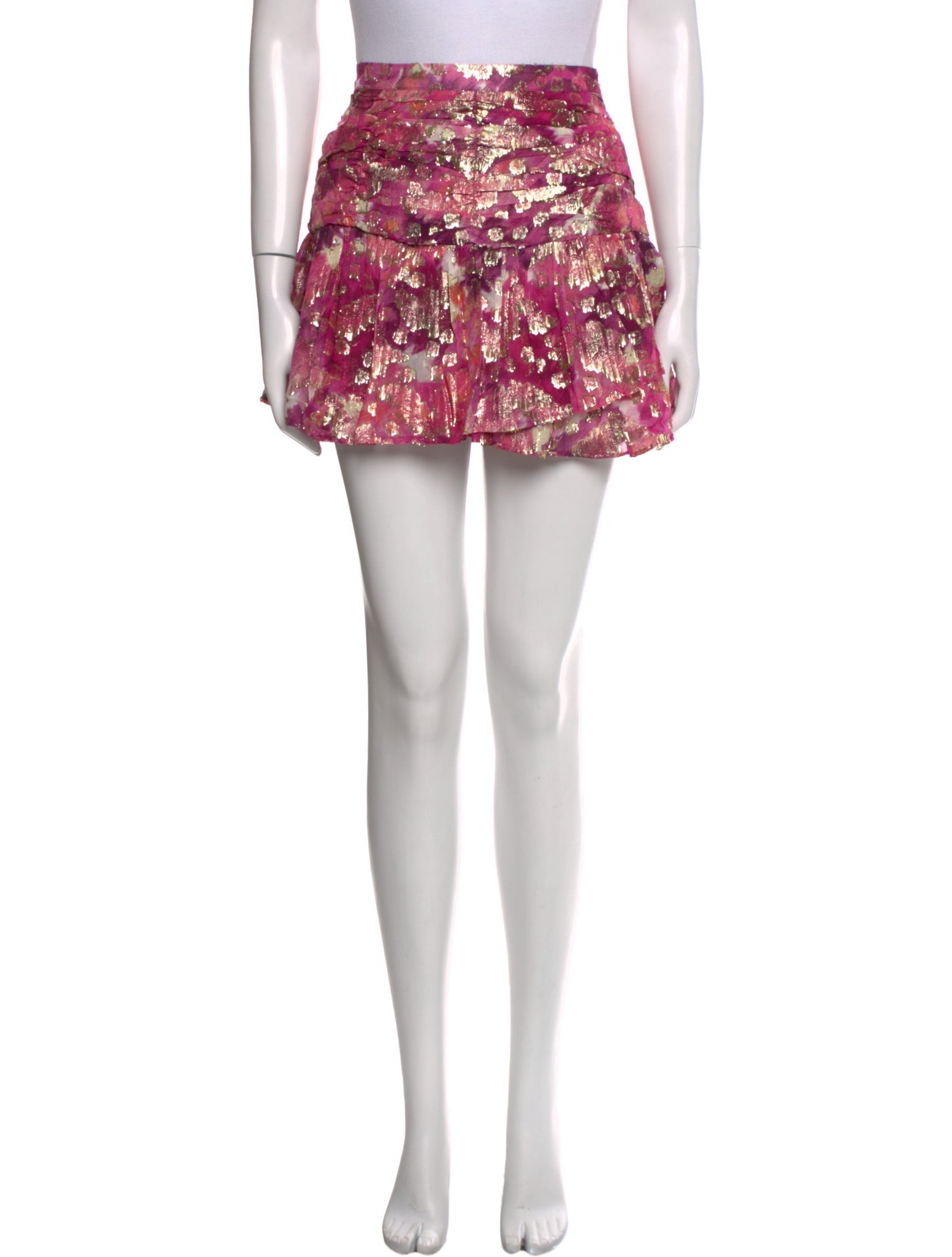LoveShackFancy Printed Mini Skirt