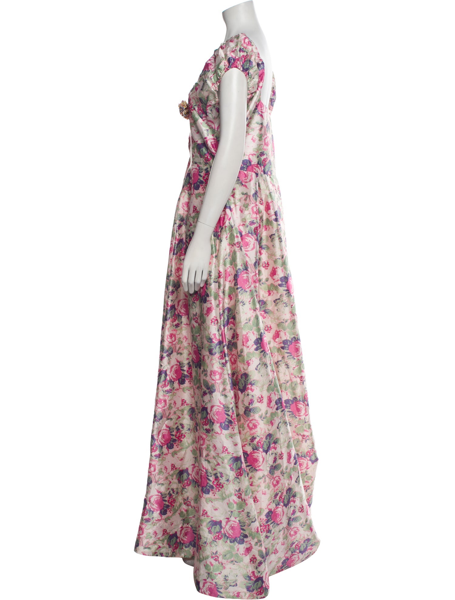 LoveShackFancy Floral Print Long Dress w/ Tags