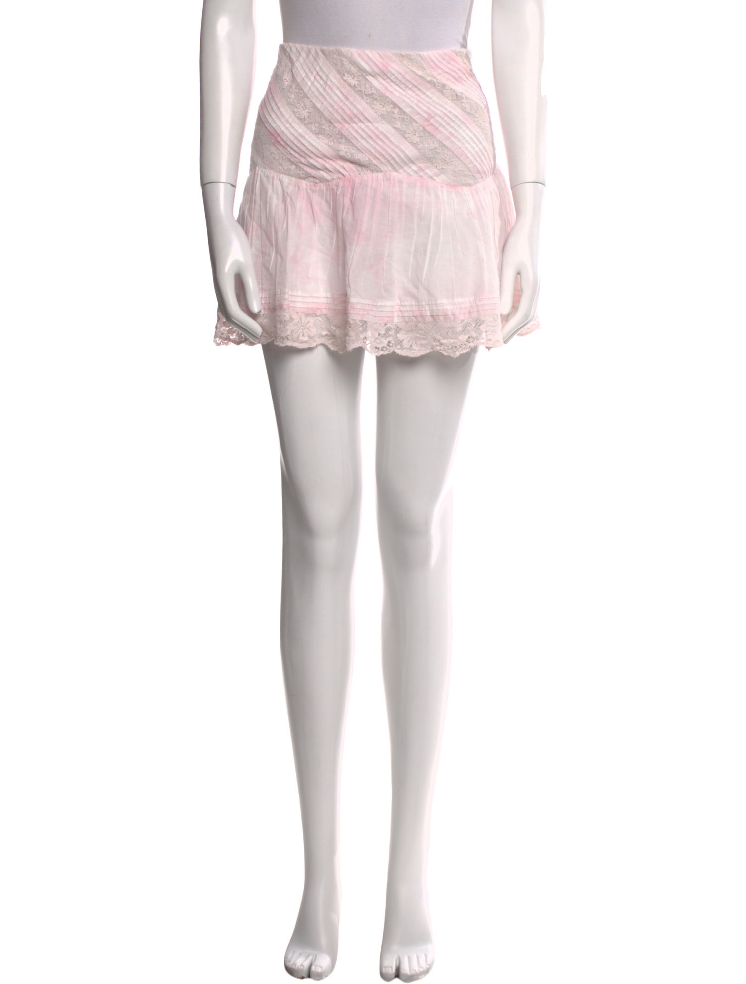 LoveShackFancy Lace Pattern Mini Skirt w/ Tags