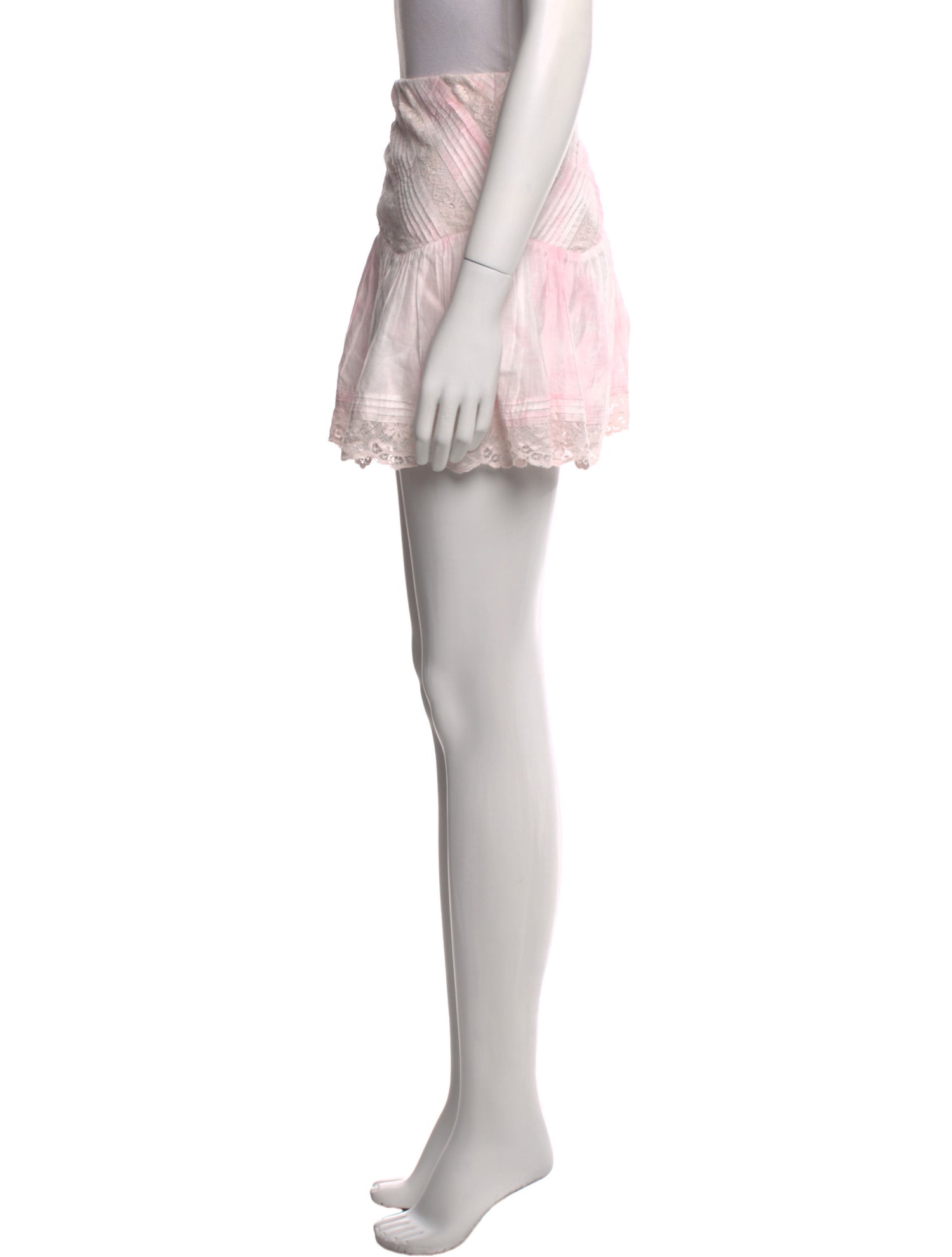 LoveShackFancy Lace Pattern Mini Skirt w/ Tags