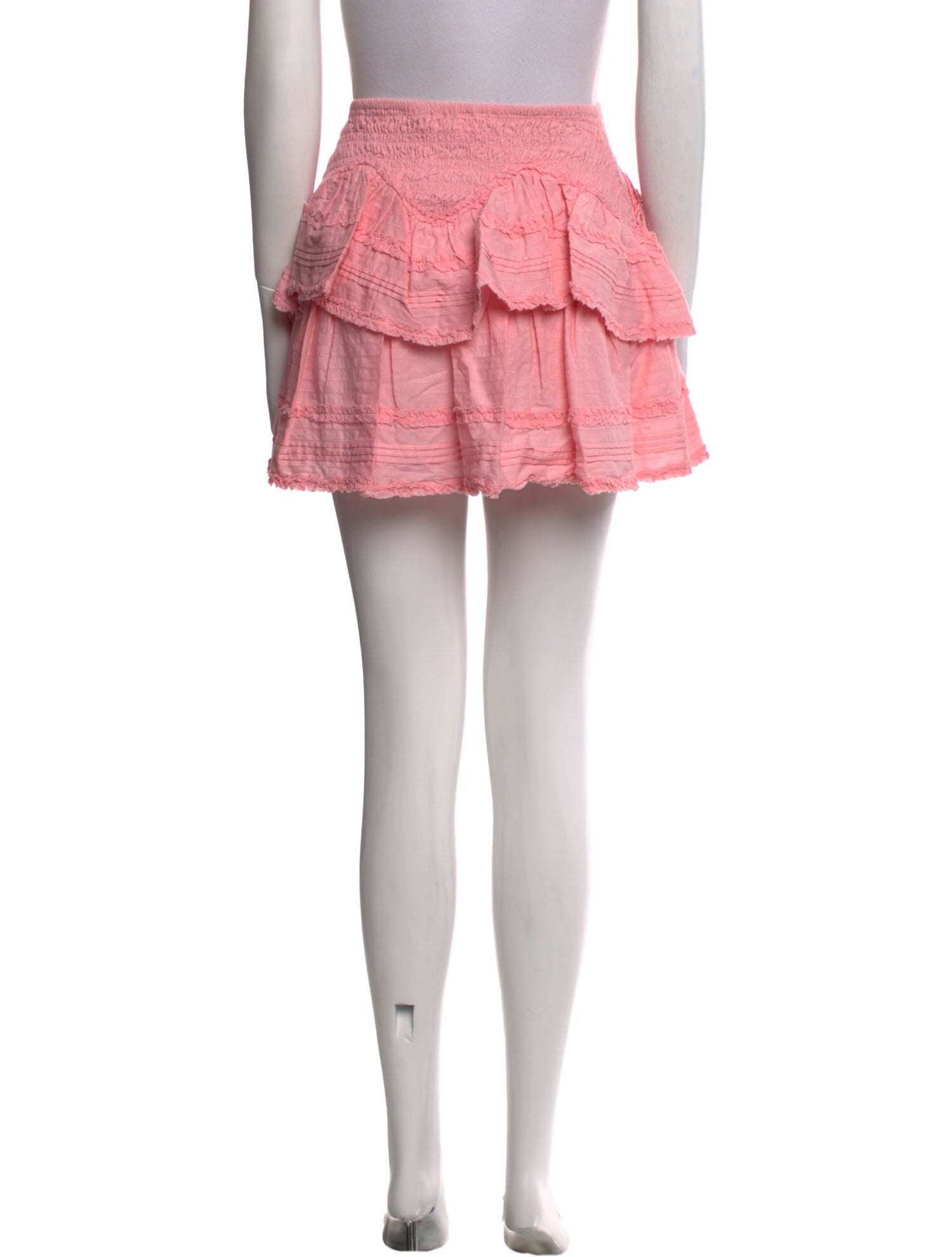 LoveShackFancy Lace Trim Embellishment Mini Skirt