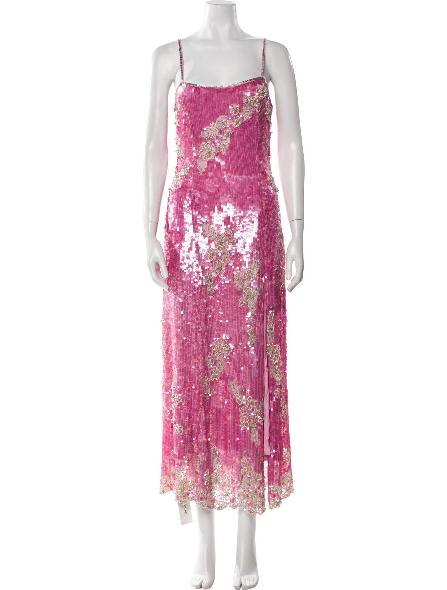 LoveShackFancy Floral Print Knee-Length Dress