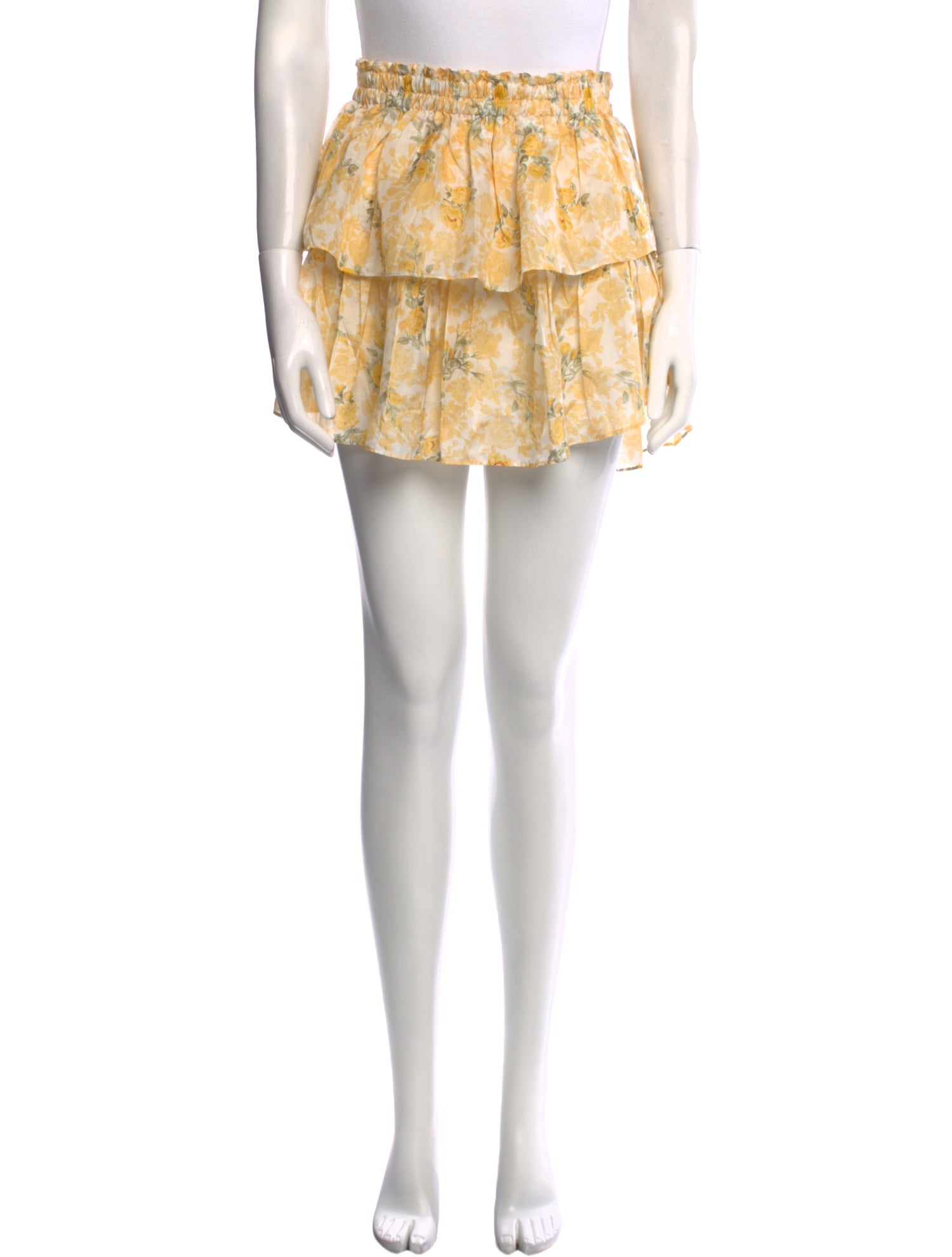 LoveShackFancy Silk Mini Skirt