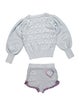 LoveShackFancy Knit Sweater Short Set