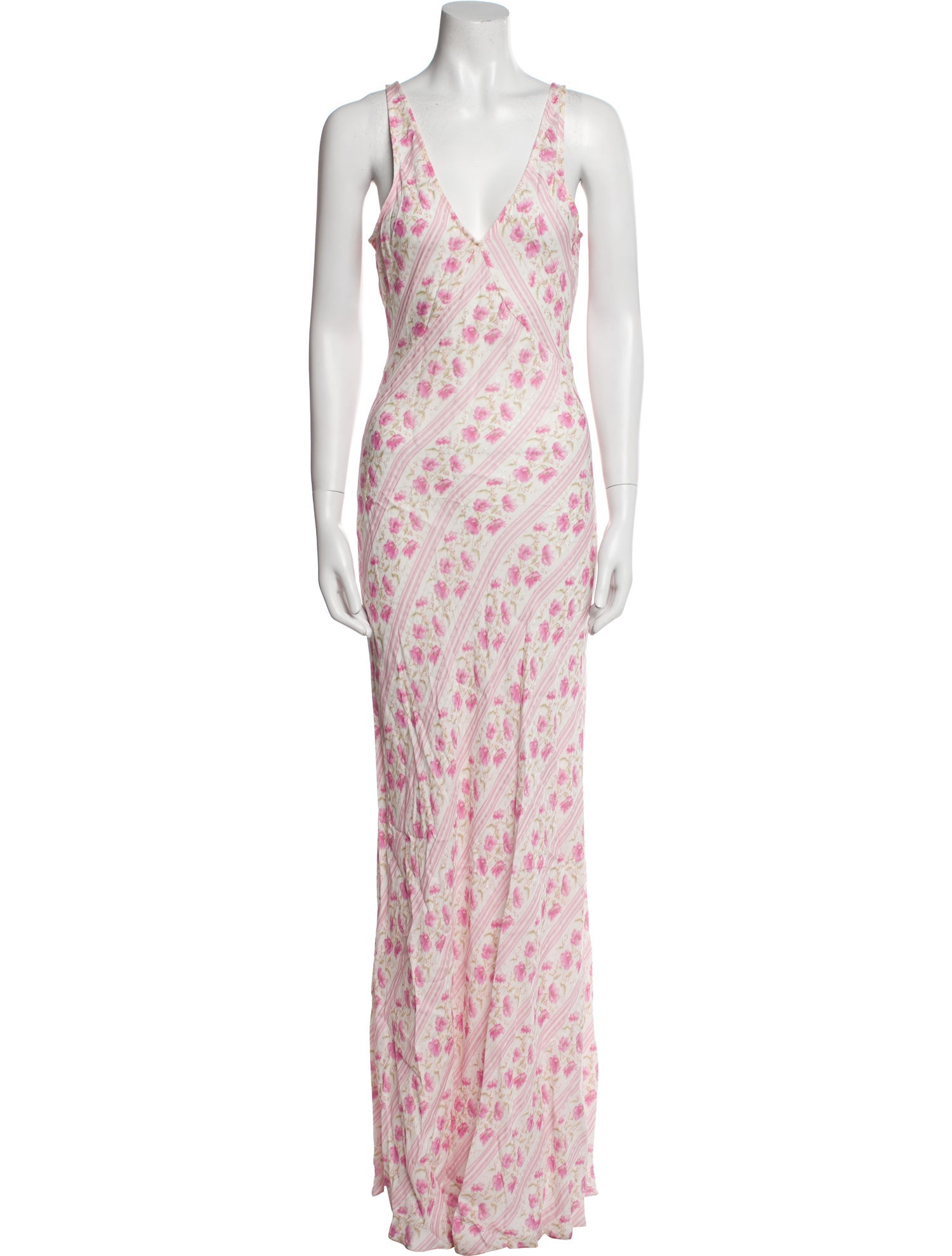 LoveShackFancy Floral Print Long Dress