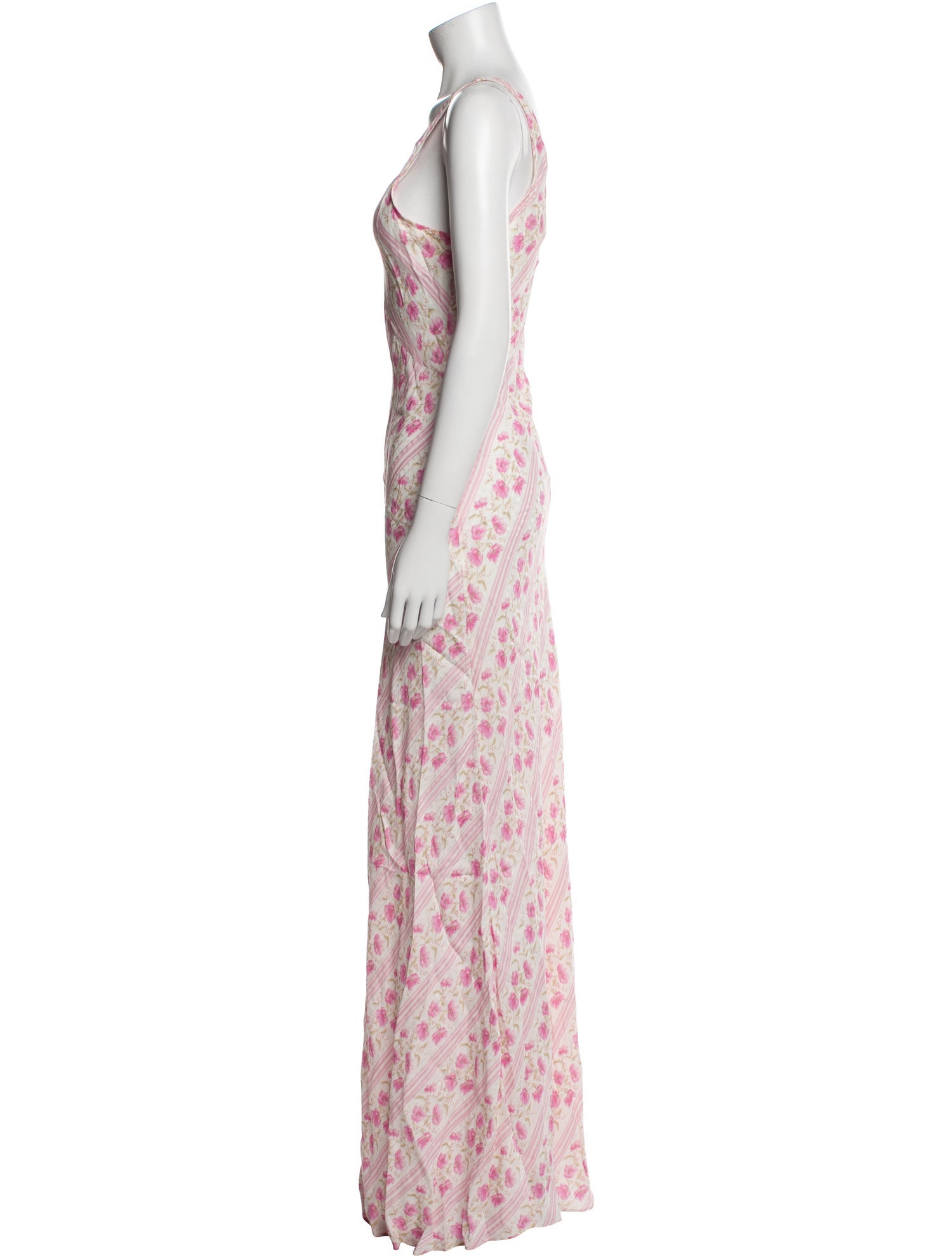 LoveShackFancy Floral Print Long Dress