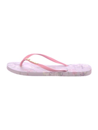 LoveShackFancy Rubber Flip Flops