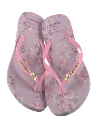 LoveShackFancy Rubber Flip Flops