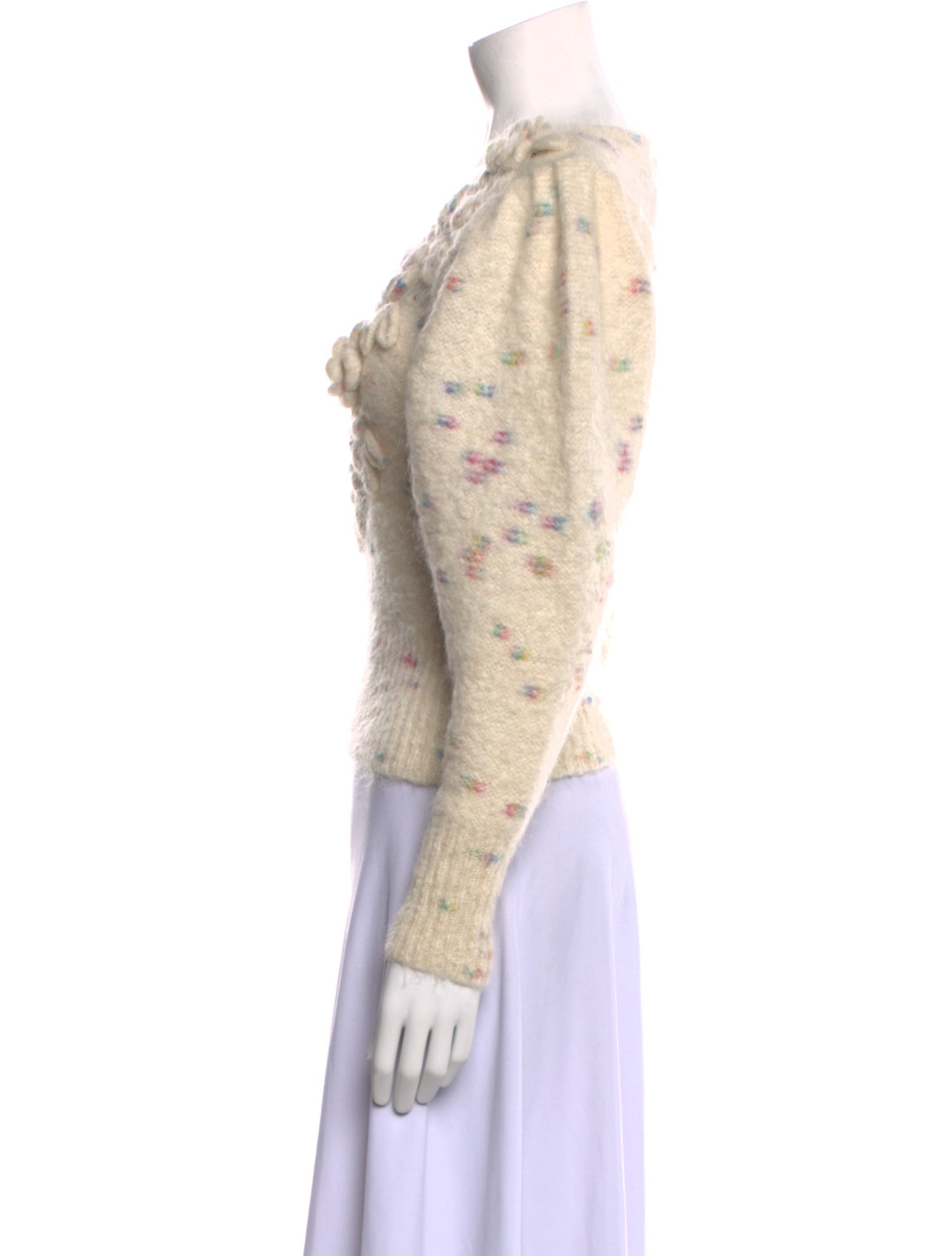 LoveShackFancy Printed Crew Neck Sweater