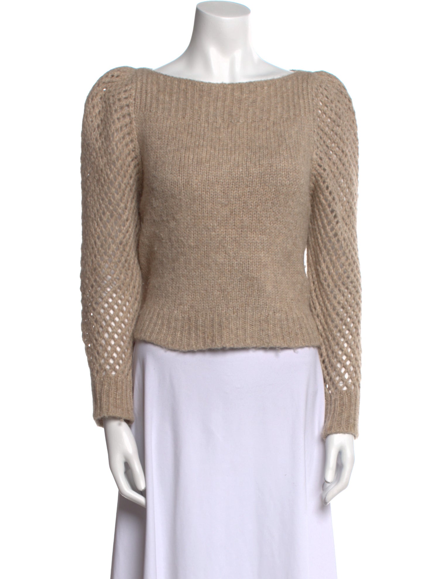 LoveShackFancy Alpaca Bateau Neckline Sweater
