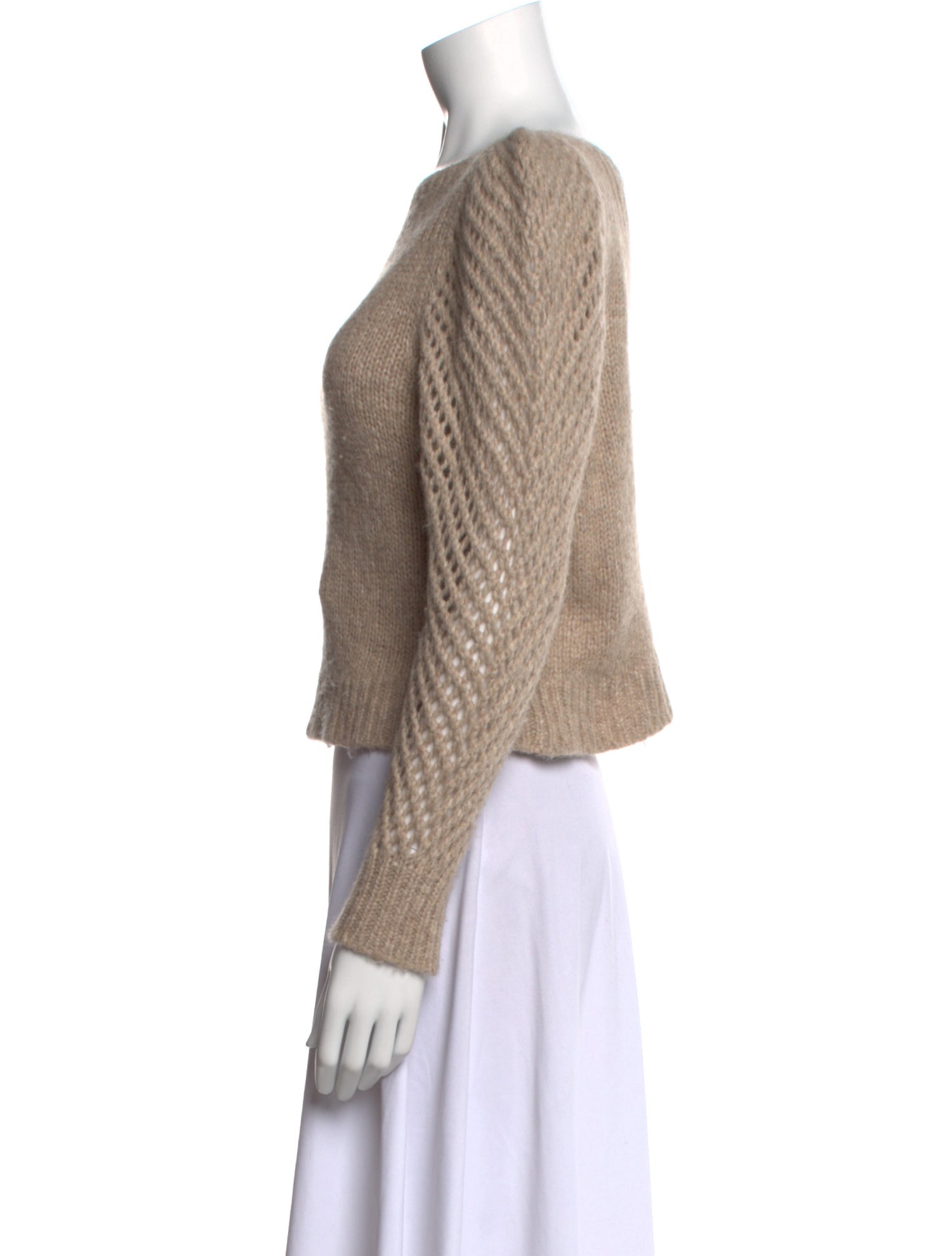 LoveShackFancy Alpaca Bateau Neckline Sweater