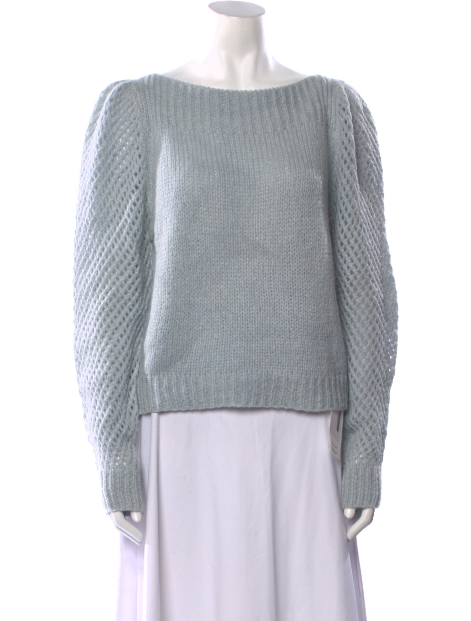 LoveShackFancy Alpaca Bateau Neckline Sweater