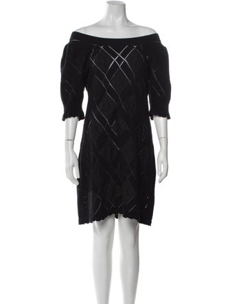 LoveShackFancy Off-The-Shoulder Knee-Length Dress