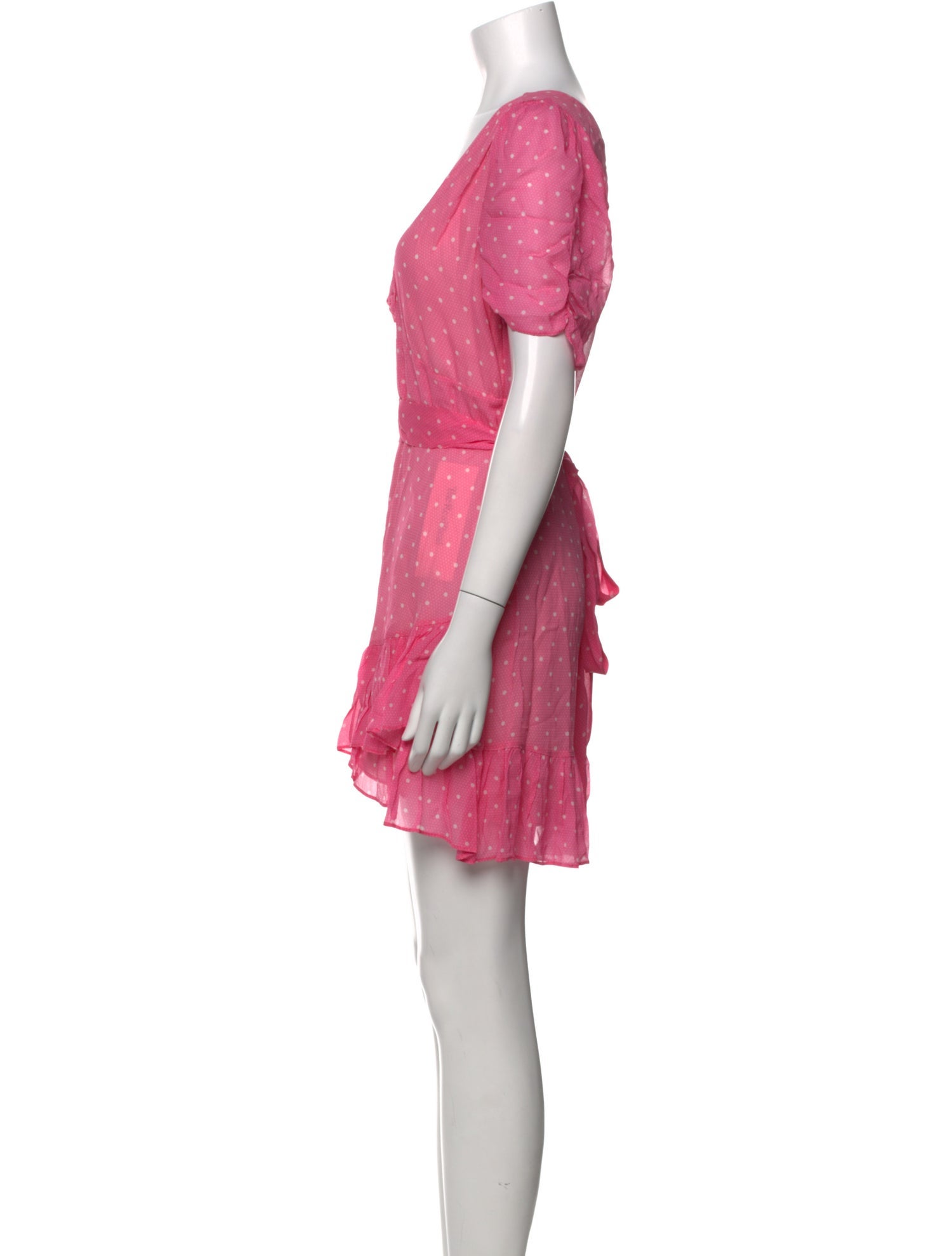 LoveShackFancy Polka Dot Print Mini Dress