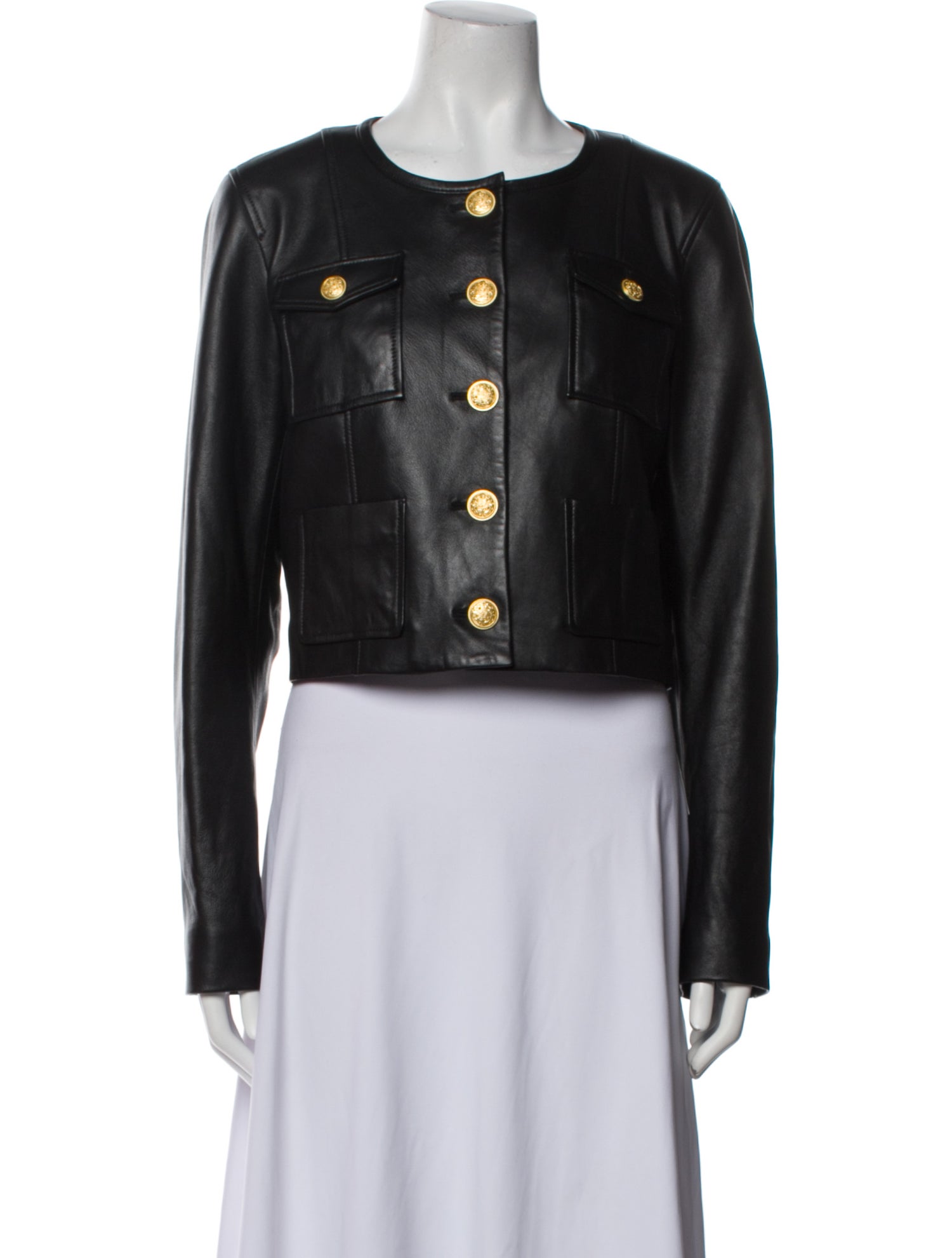 LoveShackFancy Leather Evening Jacket w/ Tags