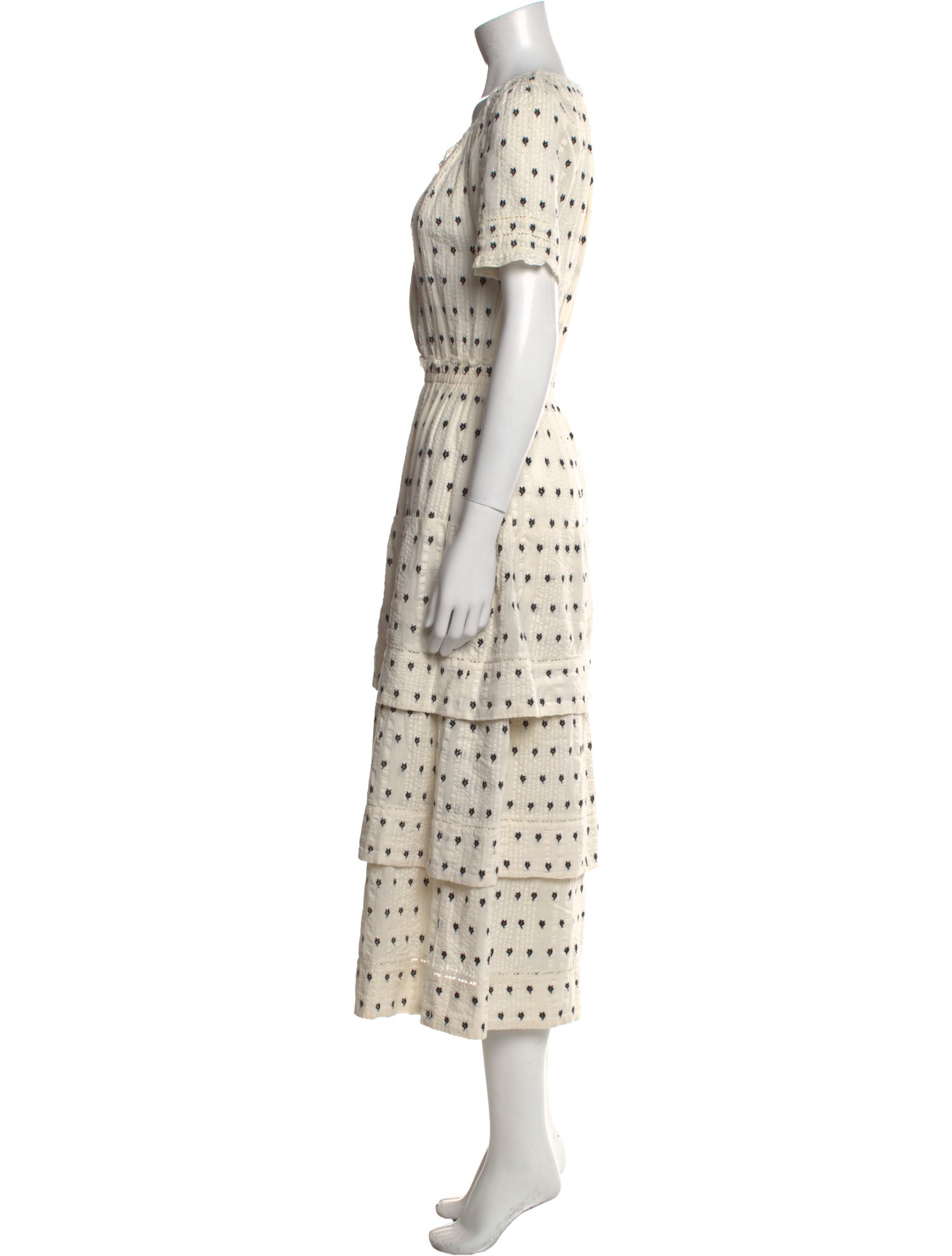 LoveShackFancy Printed Long Dress