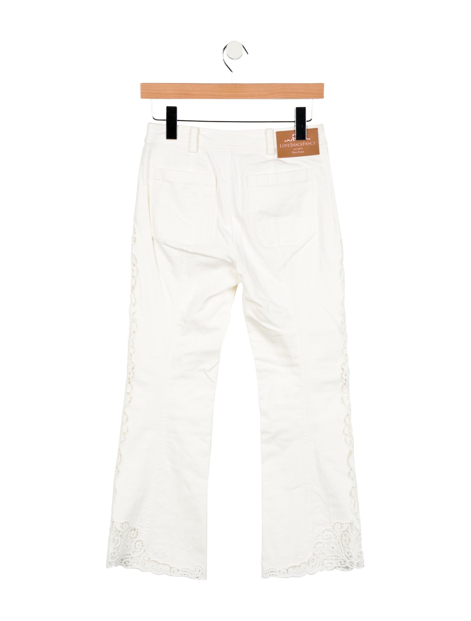 LoveShackFancy Mid-Rise Wide Leg Jeans w/ Tags