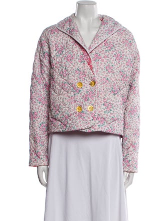 LoveShackFancy Floral Print Evening Jacket