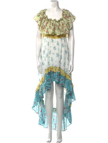 LoveShackFancy Dresses Floral Print Mini Dress L