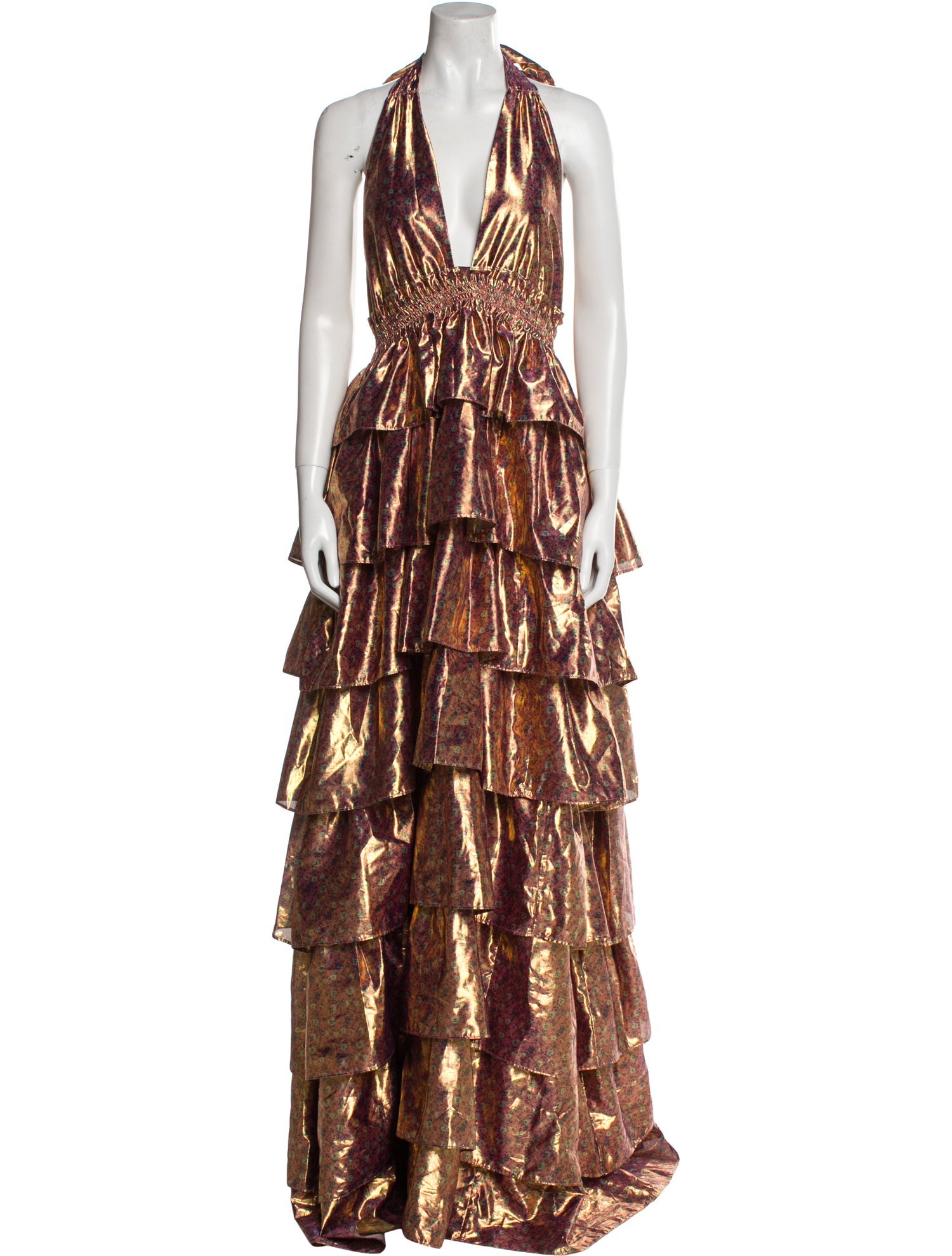 LoveShackFancy Floral Print Long Dress w/ Tags