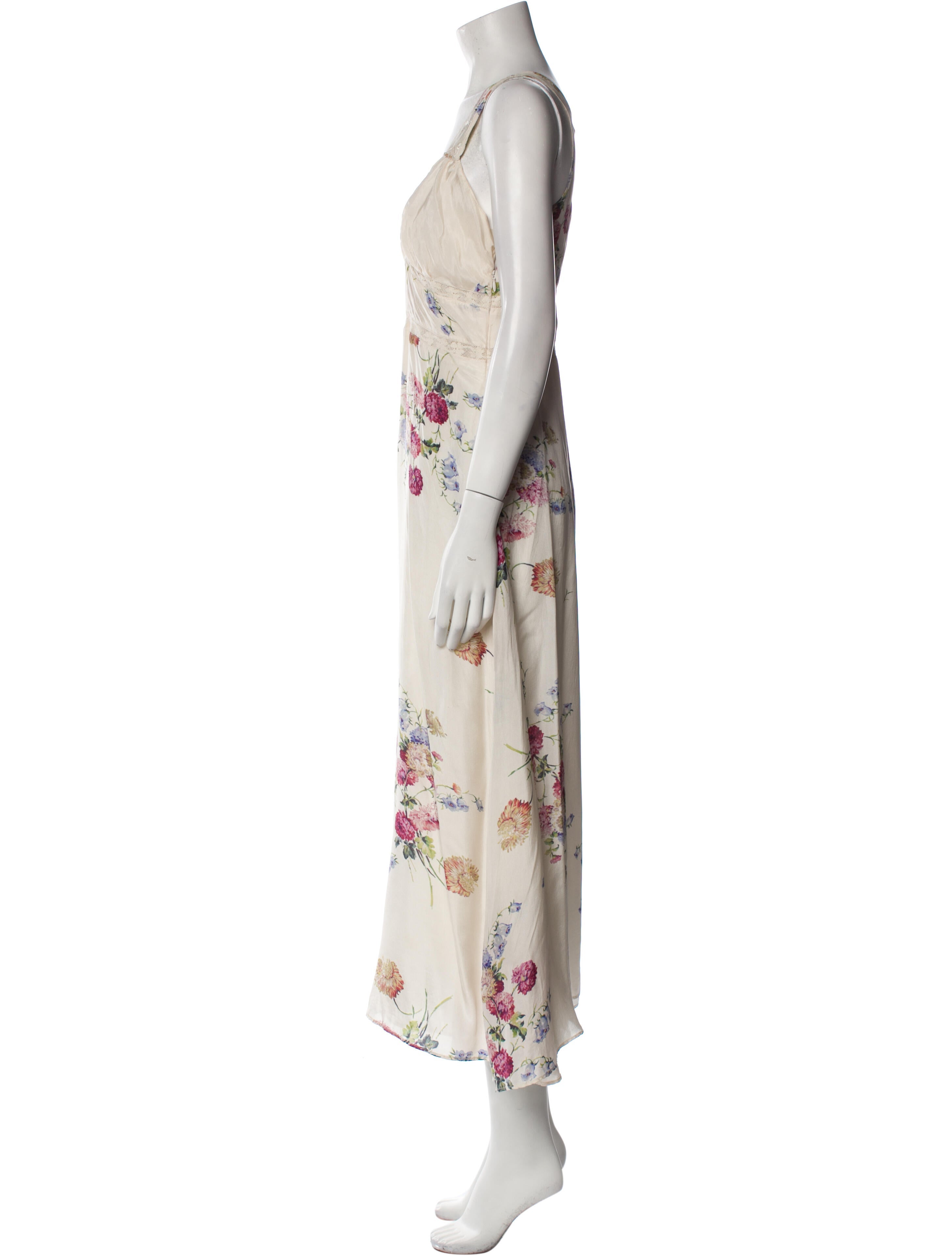 LoveShackFancy Silk Long Dress