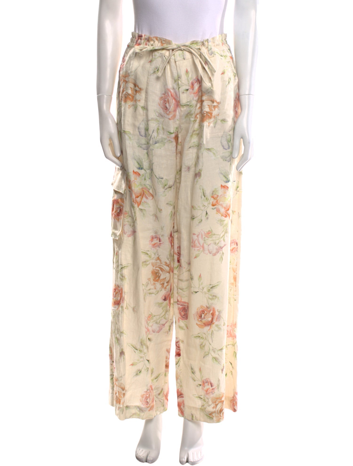 LoveShackFancy Linen Wide Leg Pants