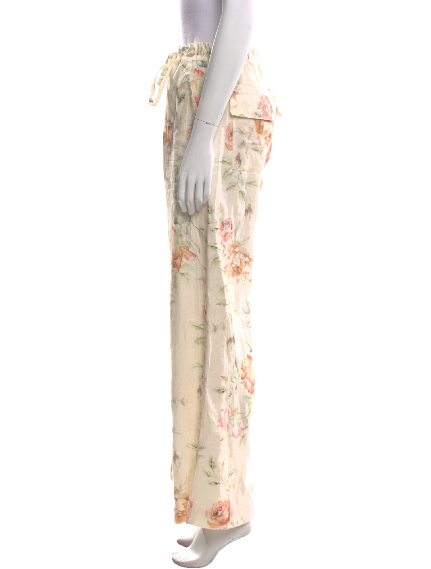 LoveShackFancy Linen Wide Leg Pants