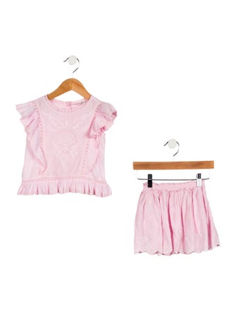 LoveShackFancy Toddler Girls' Eyelet Two-Piece Set
