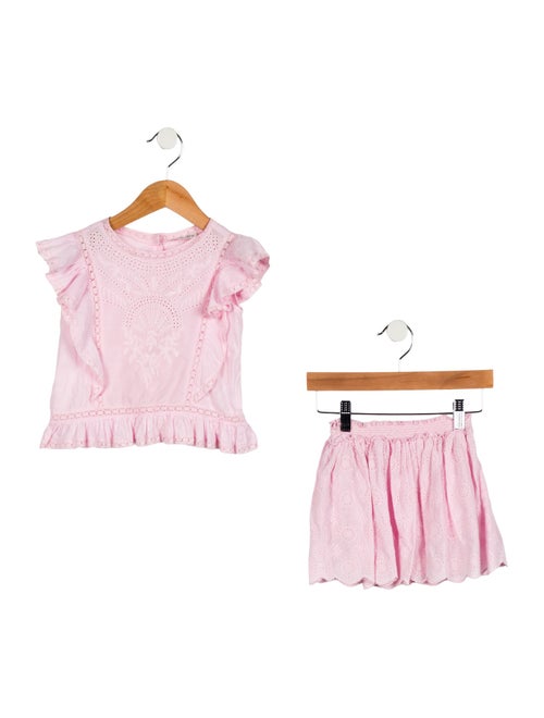 LoveShackFancy Toddler Girls' Eyelet Two-Piece Set