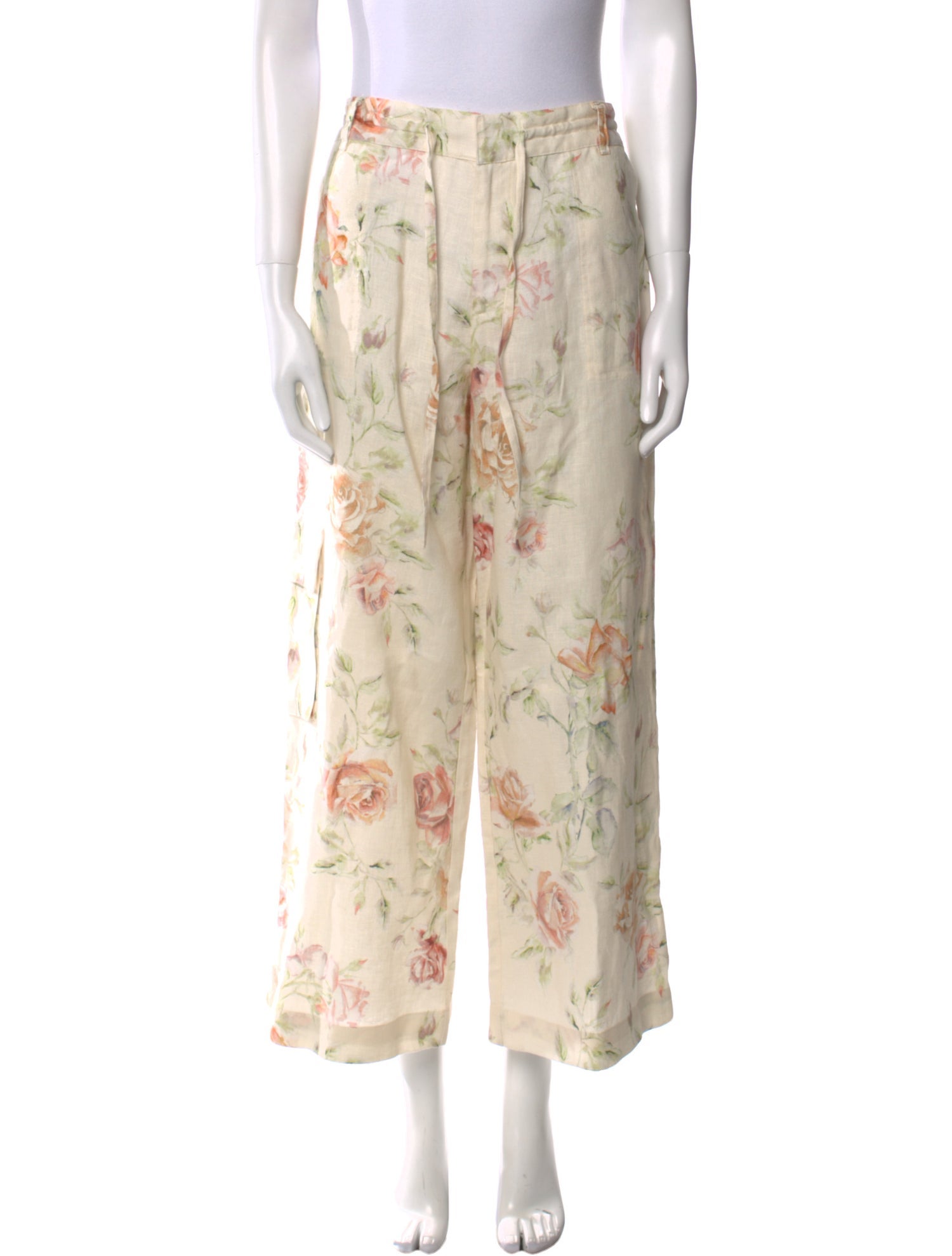 LoveShackFancy Linen Wide Leg Pants