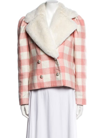 LoveShackFancy Plaid Print Jacket