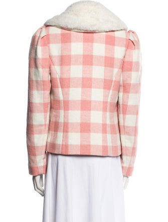 LoveShackFancy Plaid Print Jacket