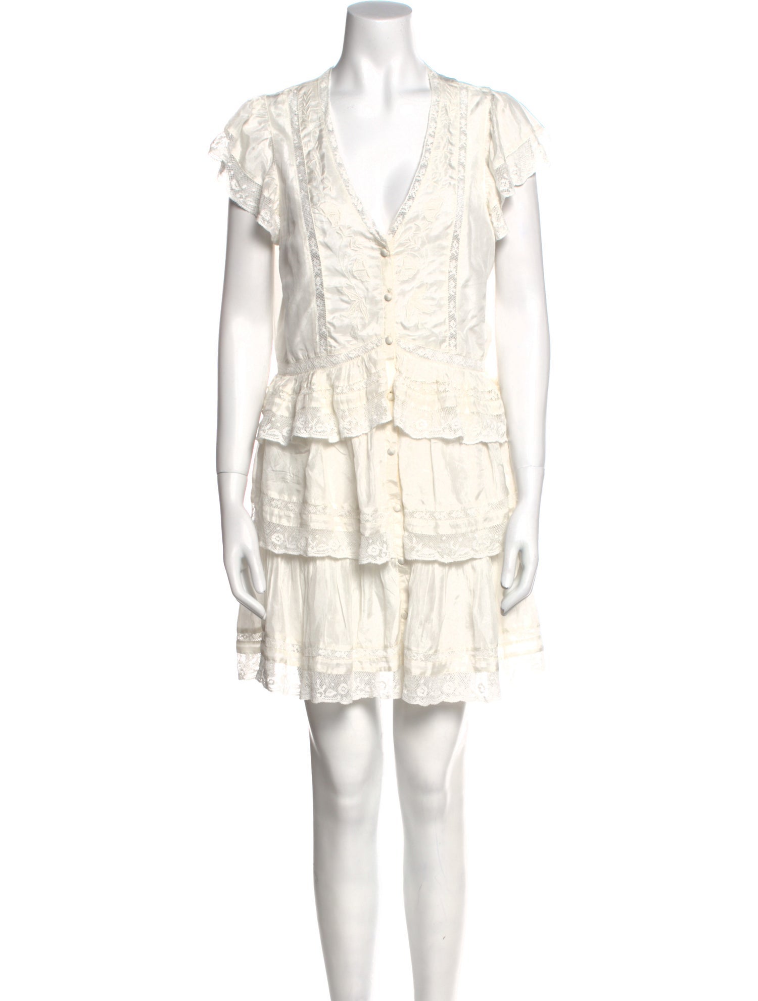 LoveShackFancy Silk Mini Dress