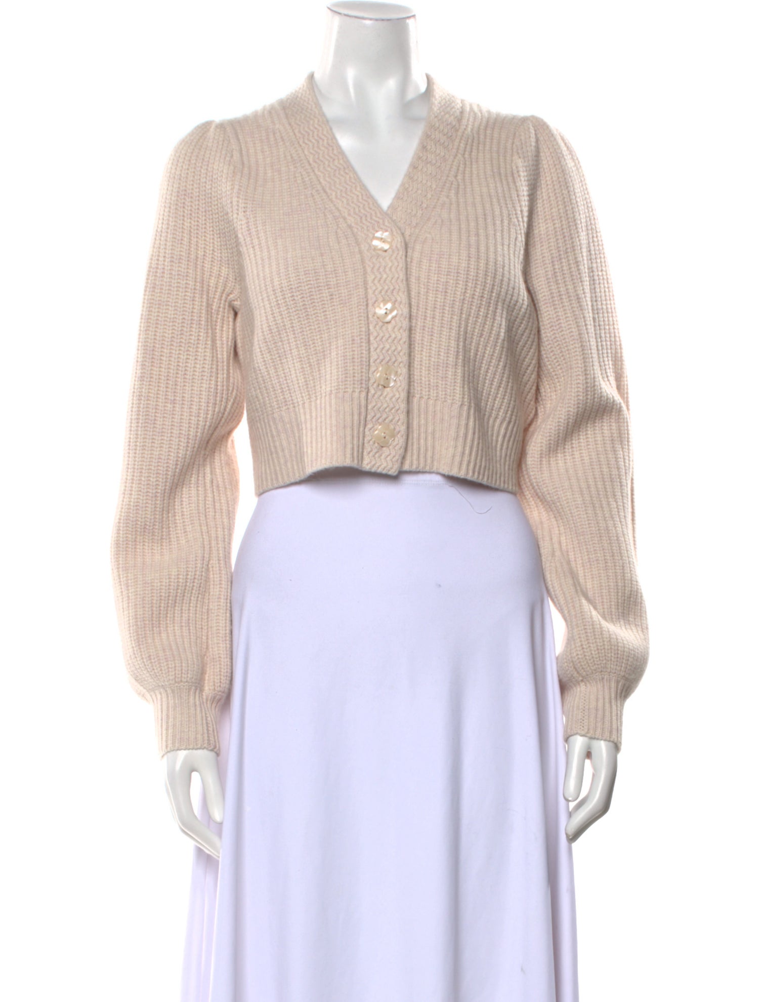 LoveShackFancy Wool V-Neck Sweater