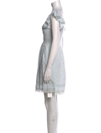 LoveShackFancy V-Neck Mini Dress