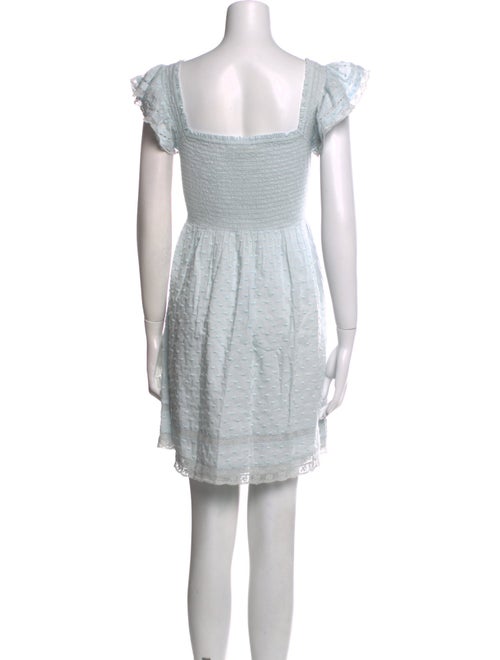 LoveShackFancy V-Neck Mini Dress