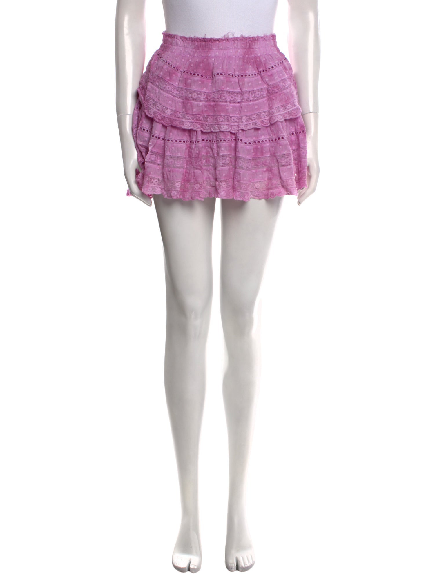 LoveShackFancy Printed Mini Skirt