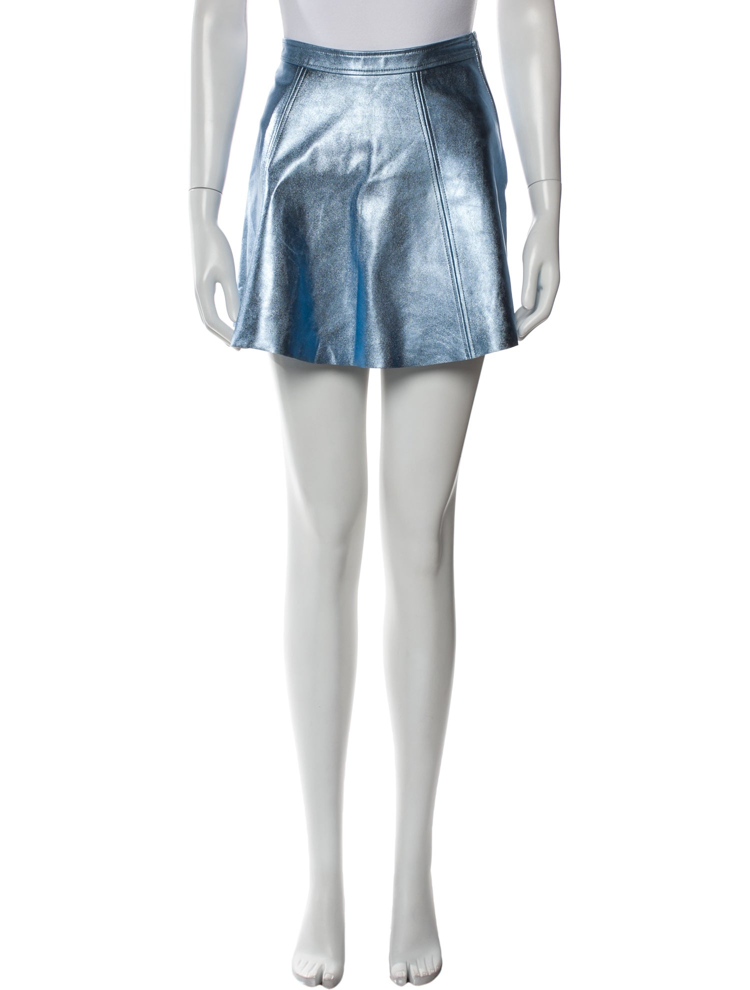 LoveShackFancy Lamb Leather Mini Skirt