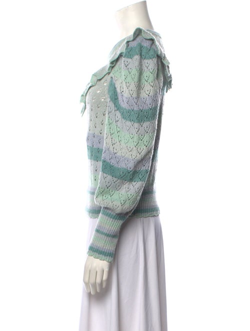 LoveShackFancy Printed Scoop Neck Sweater